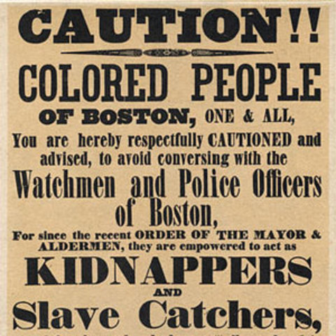 Fugitive slave act of 1850