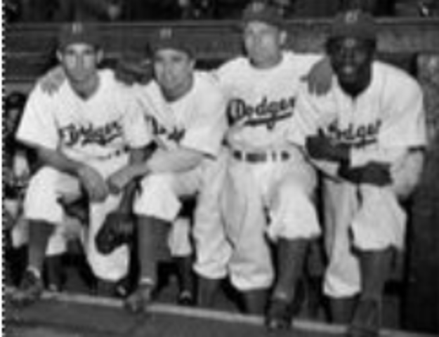 Jackie Robinson Hired to the Brooklyn Dodgers