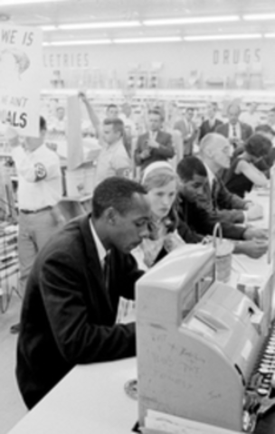 First lunch counter sit-in