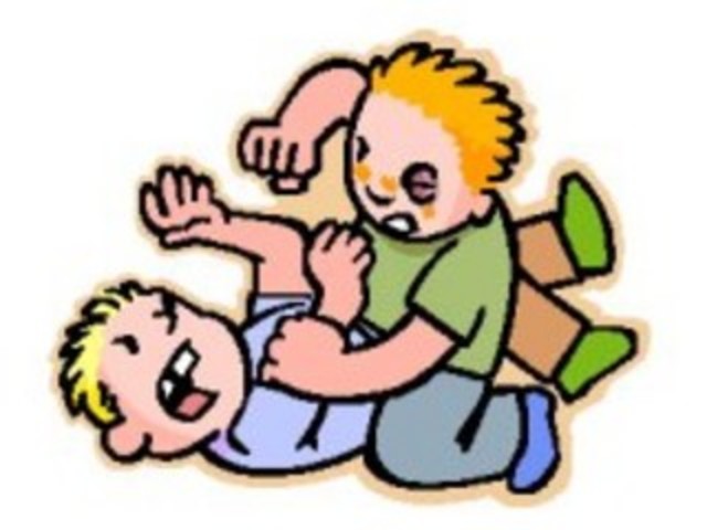 ruzie op het schoolplein