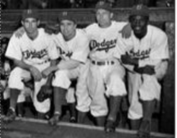 Jackie Robinson Hired to the Brooklyn Dodgers