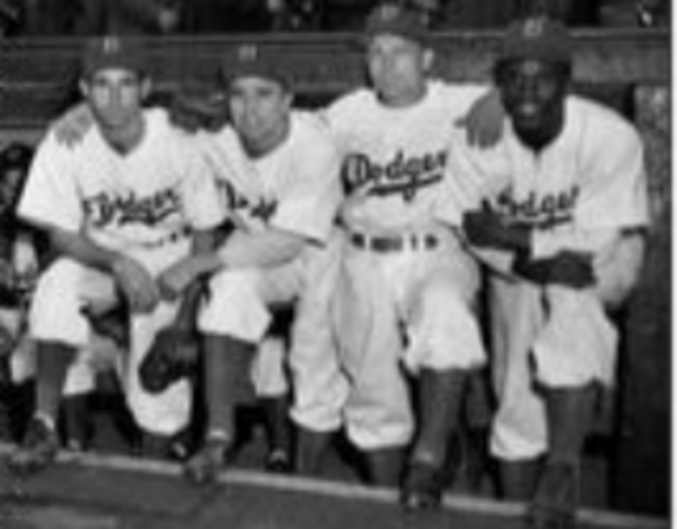 Jackie Robinson Signed to Brooklyn Dodgers