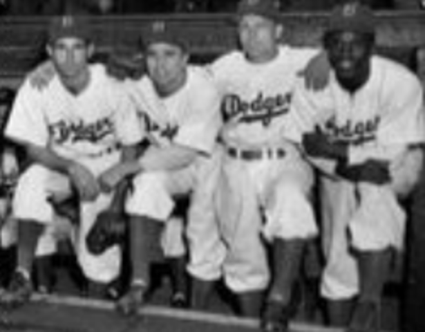 Jackie Robinson Hired to the Brooklyn Dodgers