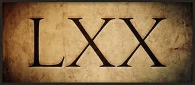 Inicio de la obra de la Septuaginta