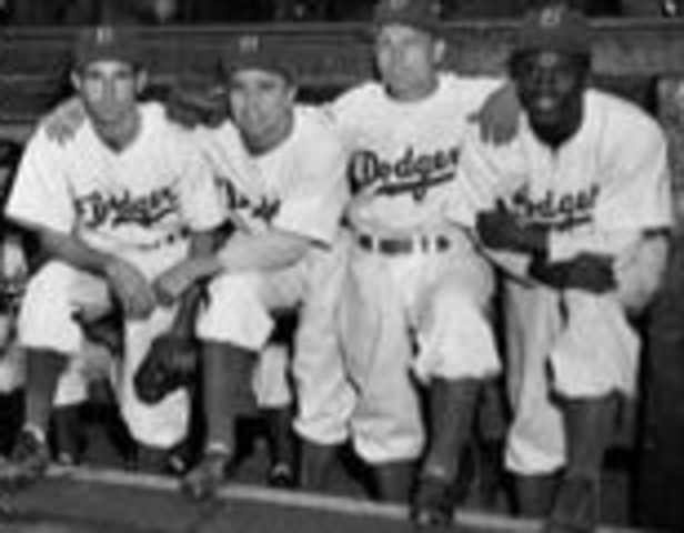 Jackie Robinson Hired to the Brooklyn Dodgers
