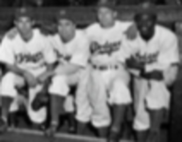 Jackie Robinson Hired to the Brooklyn Dodgers.