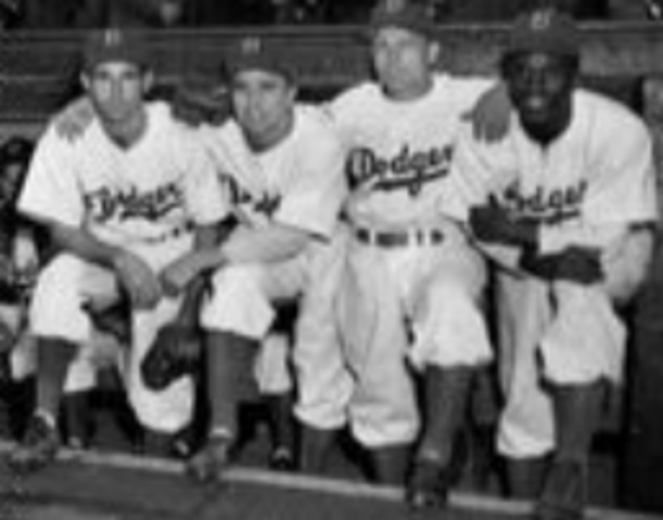 Jackie Robinson Hired to the Brooklyn Dodgers