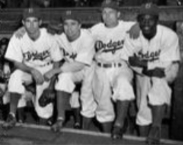 Jackie Robinson Hired to the Brooklyn Dodgers