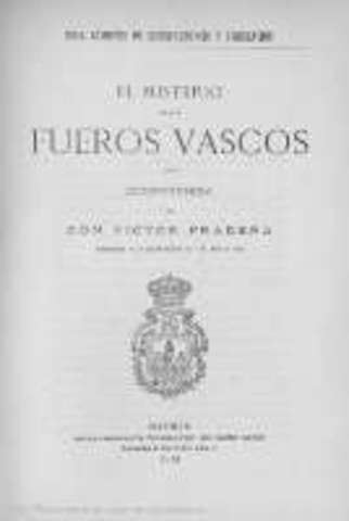 Recorte de los Fueros vascos