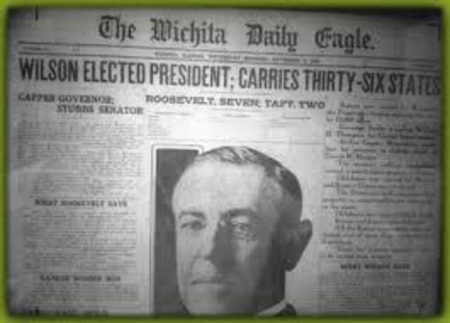 Wilson wins 1916 presidential election