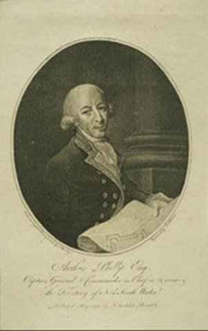 Arrival of First Fleet - Governor Arthur Phillip