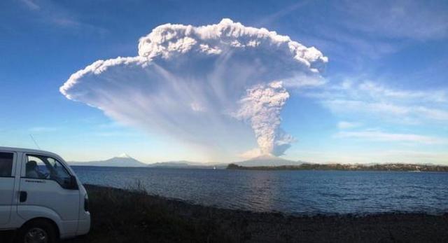 Geográfico. Erupción del volcán de Calbuco en Chile.