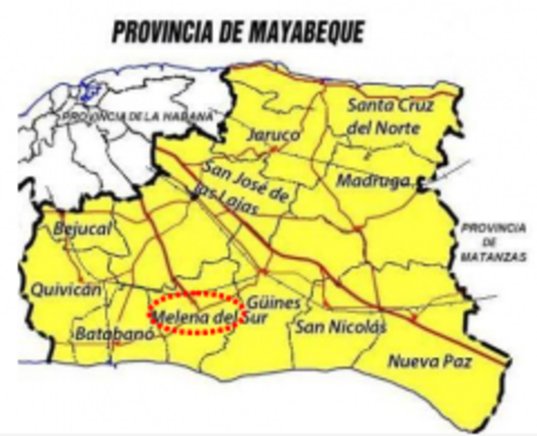 Was born in Melena del Sur