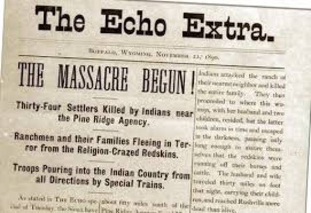 The Battle at Wounded Knee