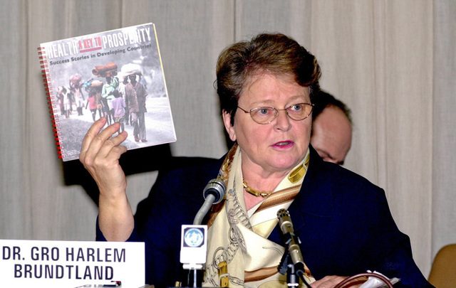 Relatório Brundtland na ONU difundindo a expressão de Desenvolvimento Sustentável