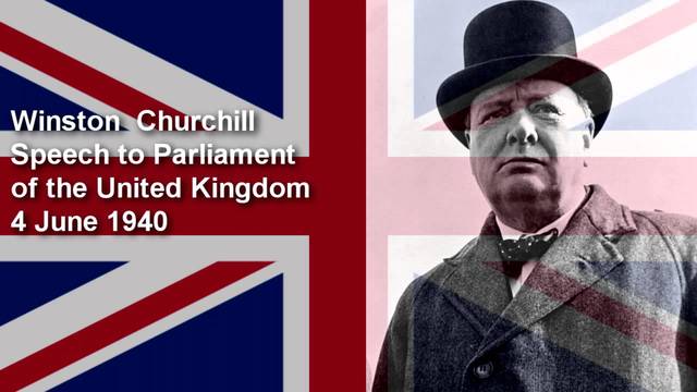 Le discours de Winston Churchill à La Chambre des Communes