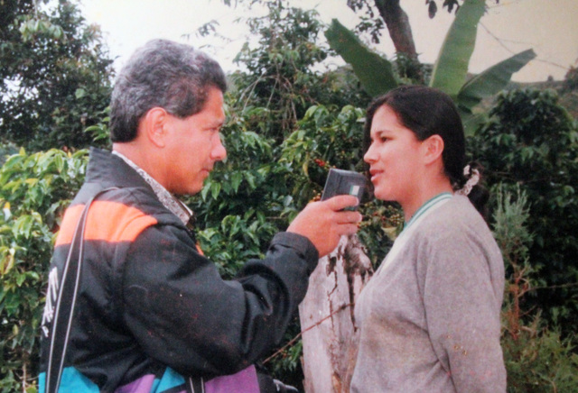 Reportería con grabadora de cassette