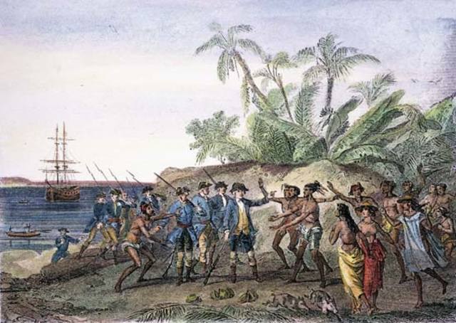 Captain Cook was sent to make observations at Tahiti