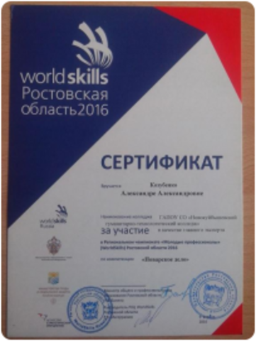 ГАПОУ «НГТК» – активный участник движения WSR