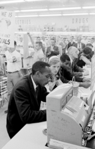 First lunch counter sit-in
