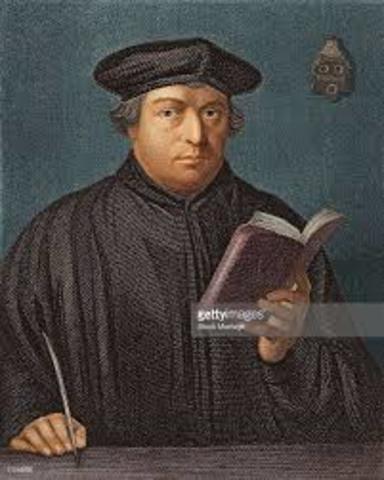 Martin Luther sent a letter t the Arch Bishop of Mainz about the sale of indulgences.