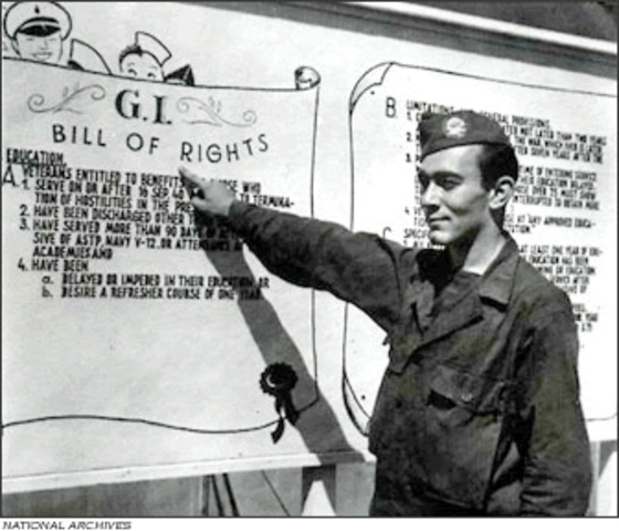G.I. Bill (Servicemen's Readjustment Act of 1944)