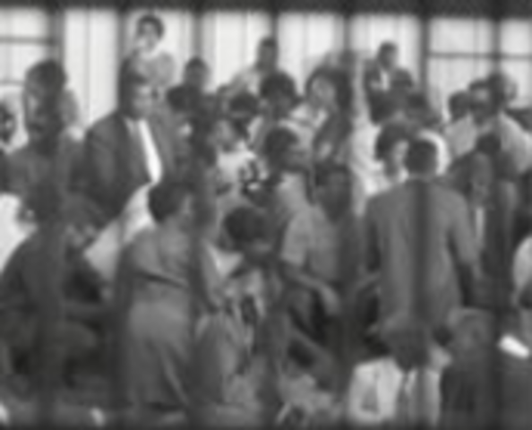 First lunch counter sit-in