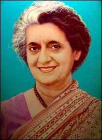 1975 - Estado de Emergencia en la india (Indira Gandhi)