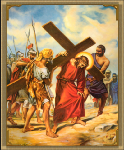The Way of the Cross (Matthew 27:32)