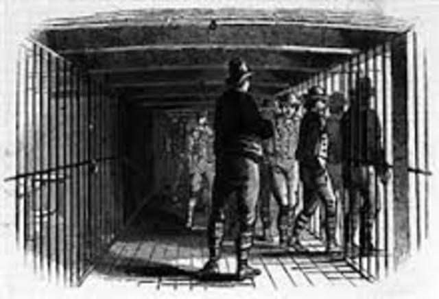 Britain's prisons started to be overcrowded