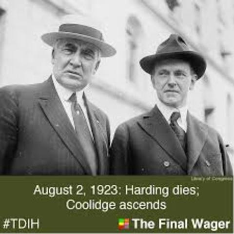 President Warren G. Harding dies