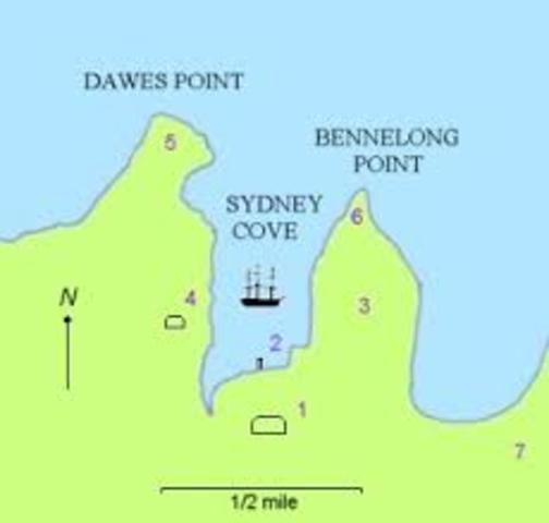 the first fleet went to Sydney cove
