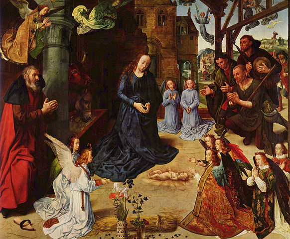 Hugo van der Goes "Karjaste kummardamine."