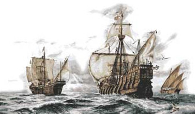 CRISTOBAL COLON LLEGA A AMERICA