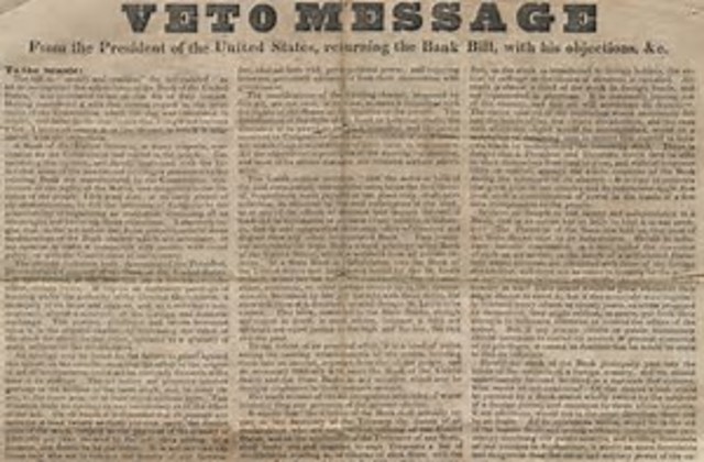 jackson vetos bank bill