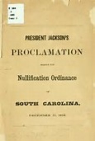 Jackson Issues Nullification Proclamation