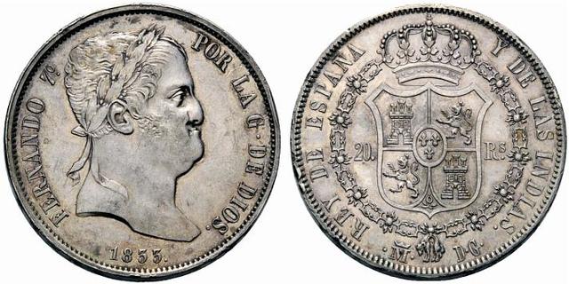 monedas nombre de Fernando VII  (con gravados mexicanos)