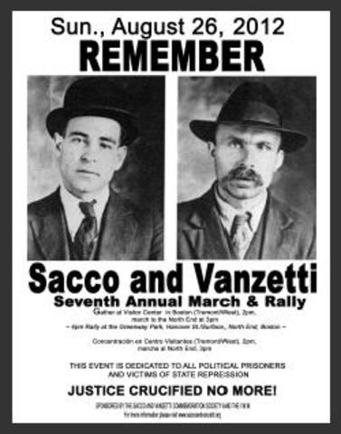Sacco and Vanzetti trail starts