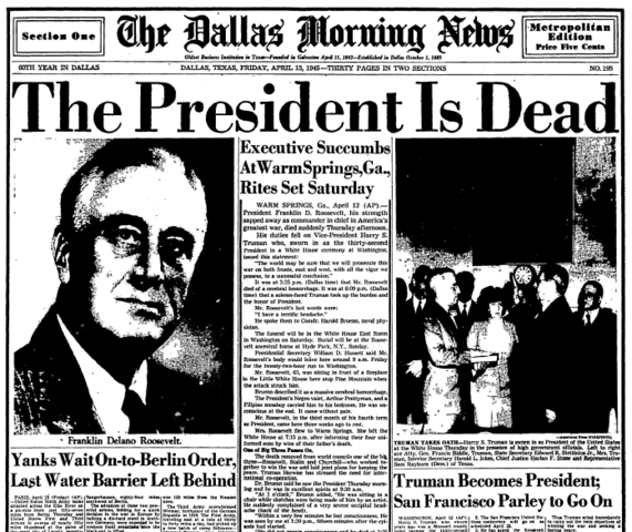 Death of FDR