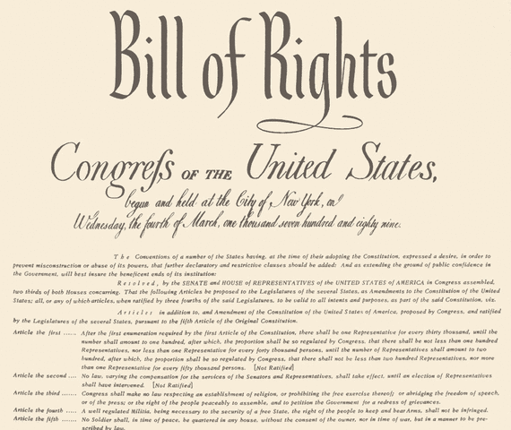 Carta de derechos - Bill of rights
