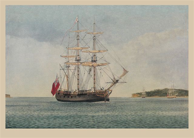 The first 11 ships set off for Botany Bay.