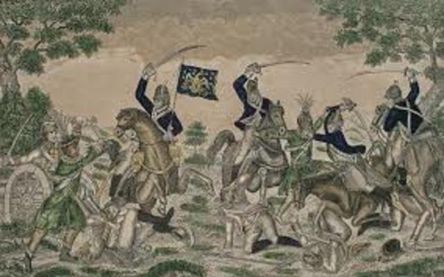 The British were fighting the aborigonals for the land.