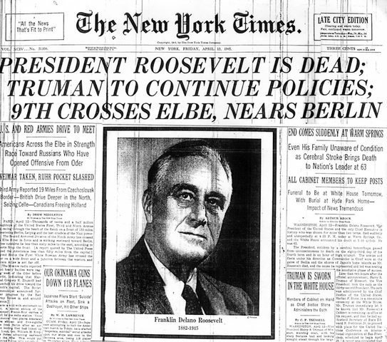 Death of FDR