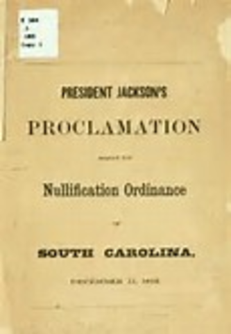 jackson issue nullification proclamation