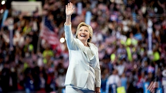 Hillary Clinton becomes the first female presidential nominee for a major party