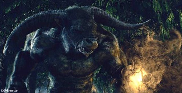 Percy Fights The Minotaur