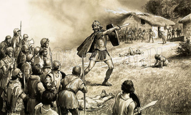 Latin settlement on what is to become Rome.