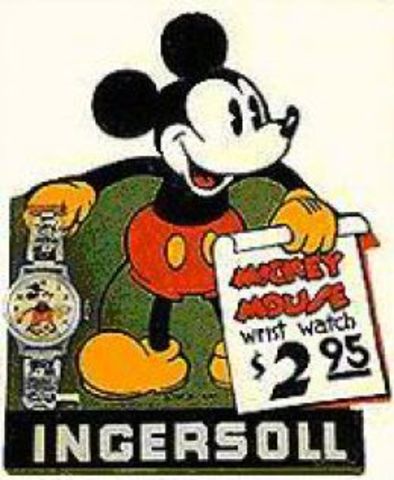 First Mickey Mouse watch is sold by Ingersoll