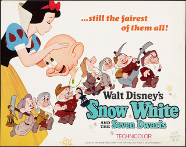 Release of Snow White and the Seven Dwarfs,
