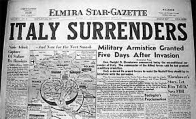 Italy Surrenders to Allies